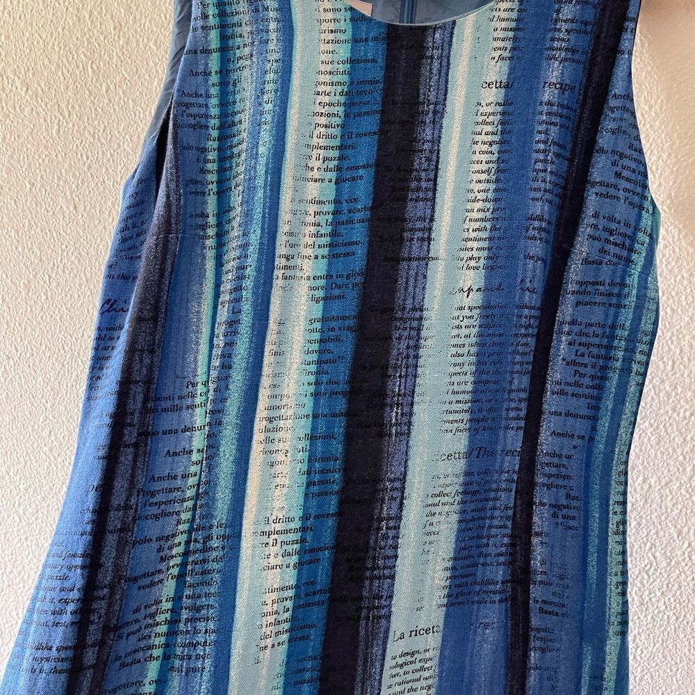 Vintage MOSCHINO text print dress size 6 - Picture 12 of 16